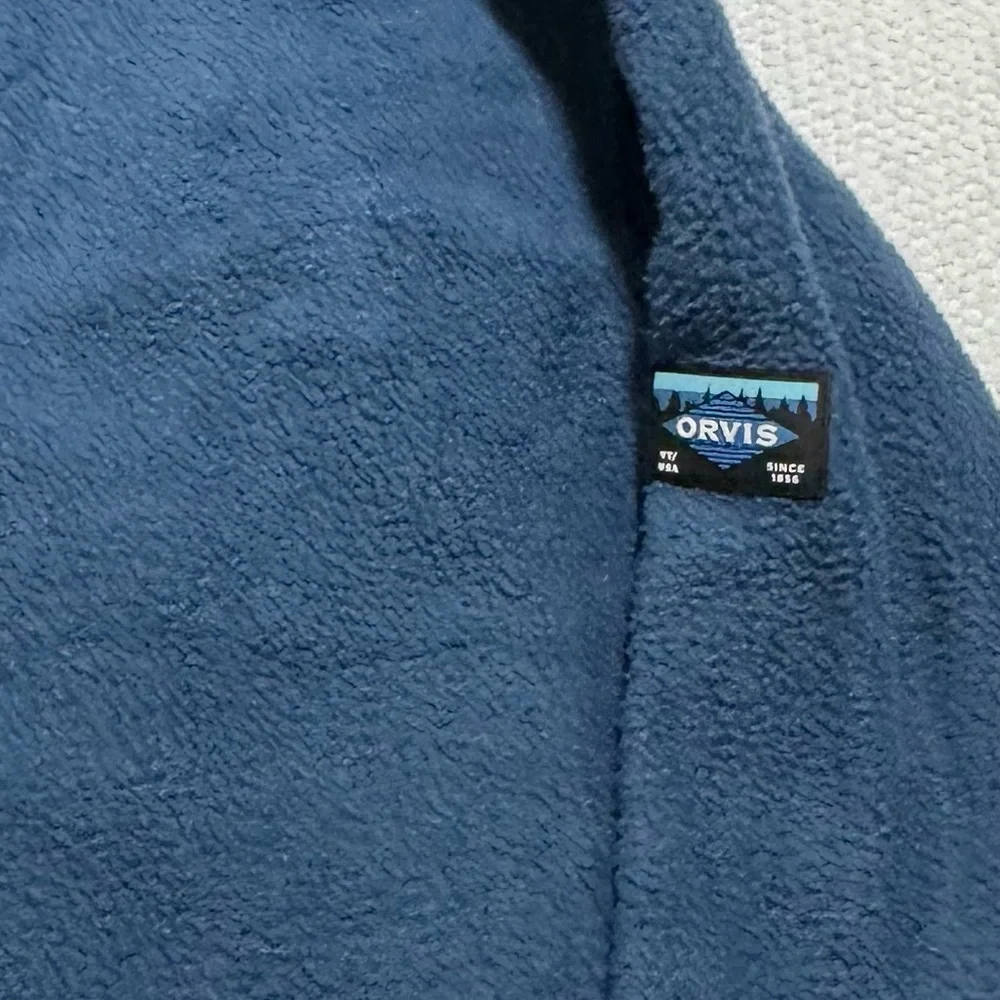 Orvis Men’s S Full Zip Heavyweight Fleece Jacket Blue